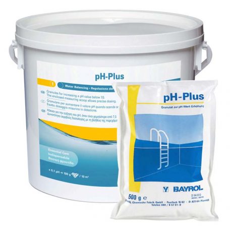 pH-Плюс для бассейна в гранулах от компании Bayrol (0.5 кг, 5 кг)